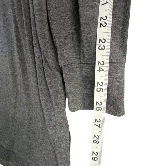 Eileen Fisher Lyocell Stretch Mock Neck Tunic Dress Large Gray Minimalist Modern - Picture 10 of 13